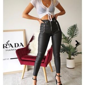 THATSSOFETCH- Shiraz pant - Leather Pants Zippered